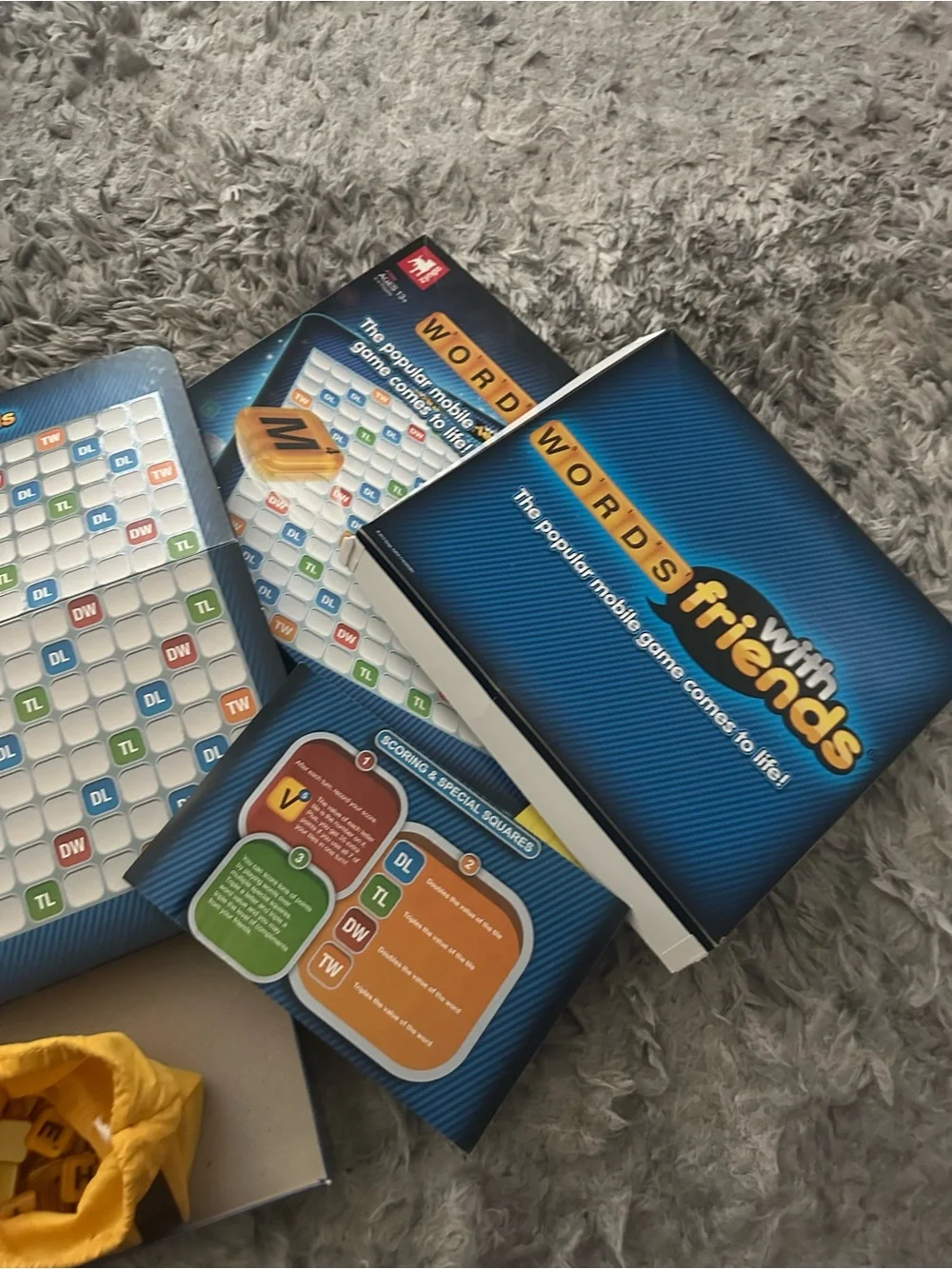 Hasbro Words With Friends Board Game - Black, Blue, Yellow
